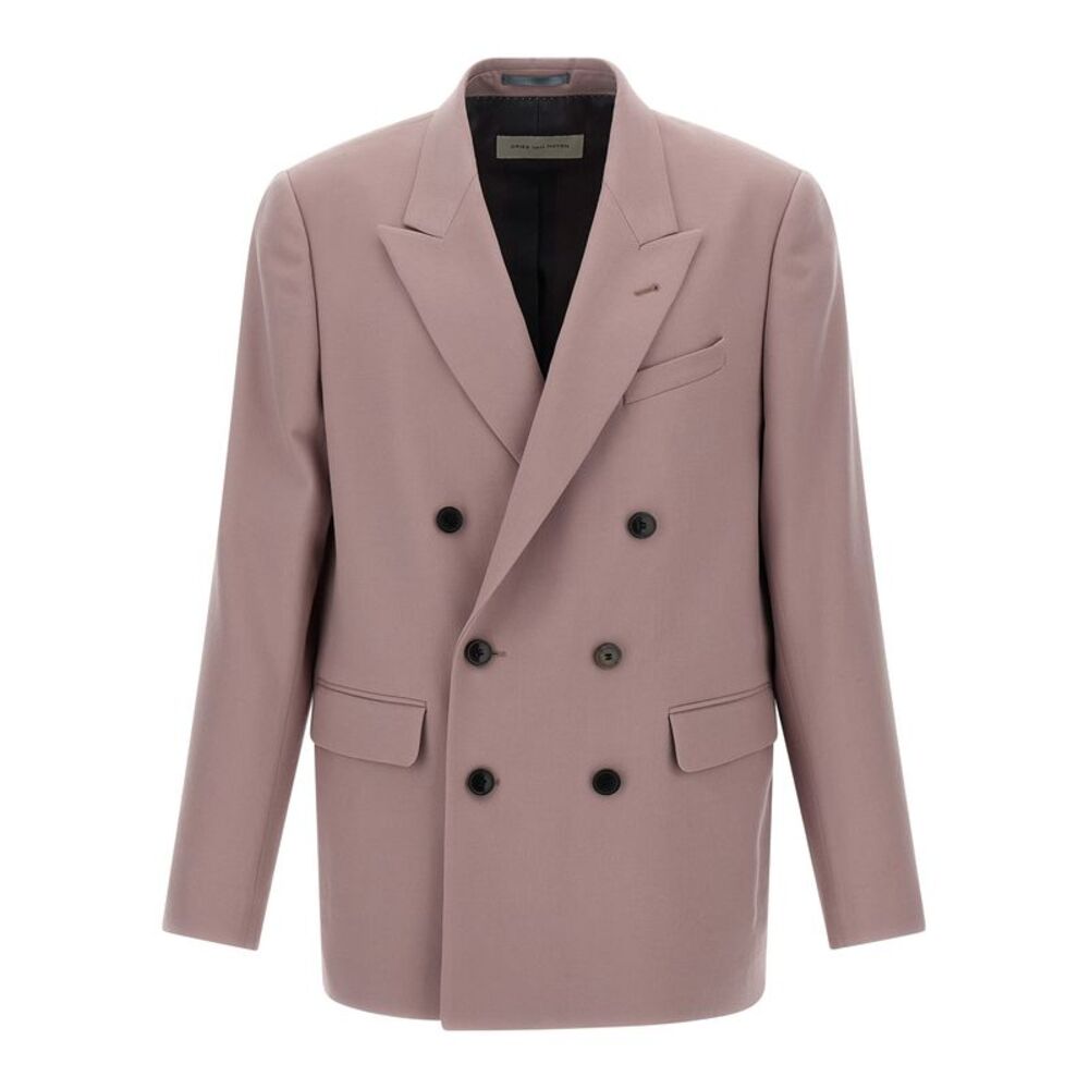Dries Van Noten Purple Wool Men's Blazer